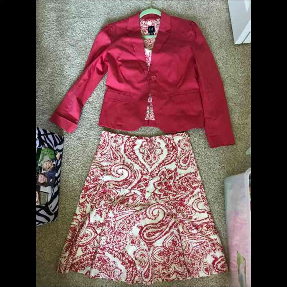 Blazer and skirt set