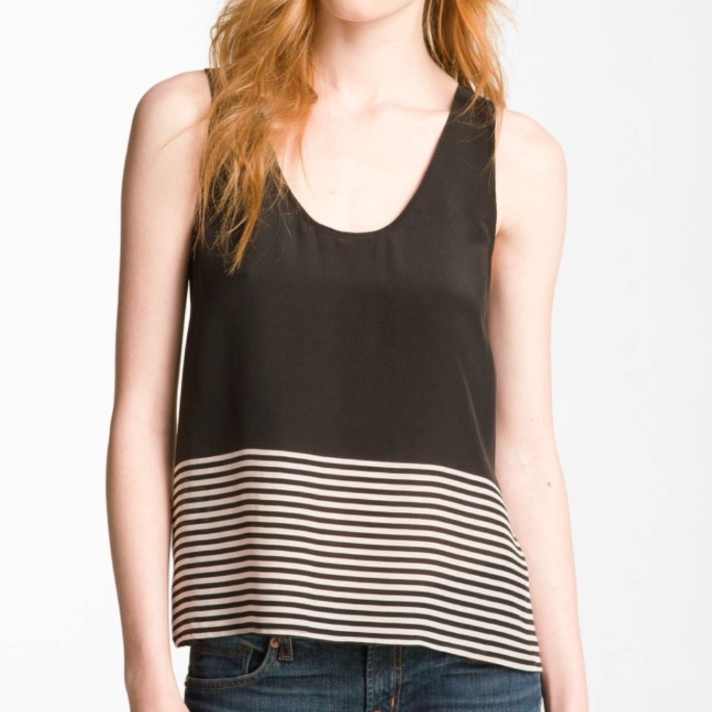 Joie | Topaza Stripe Silk Tank