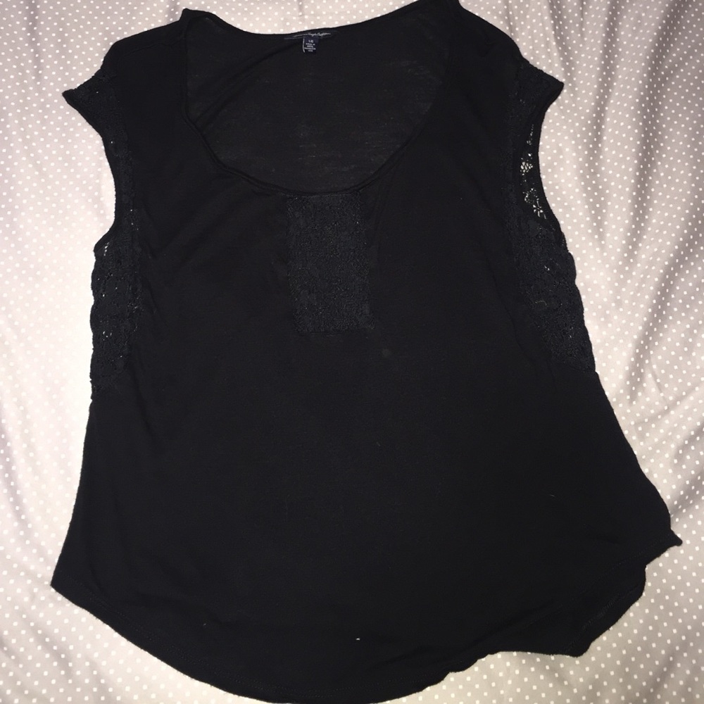 Black lace American Eagle shirt