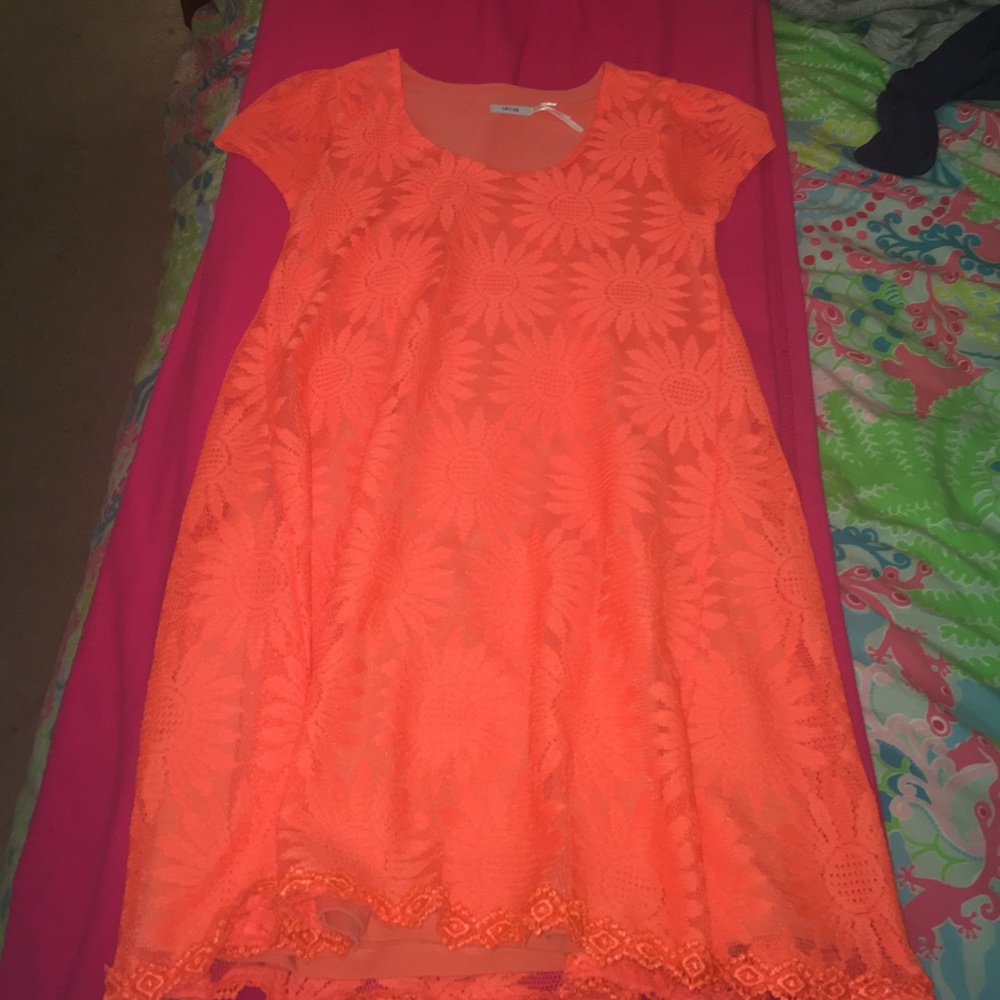 Orange Urban Outfitters dress