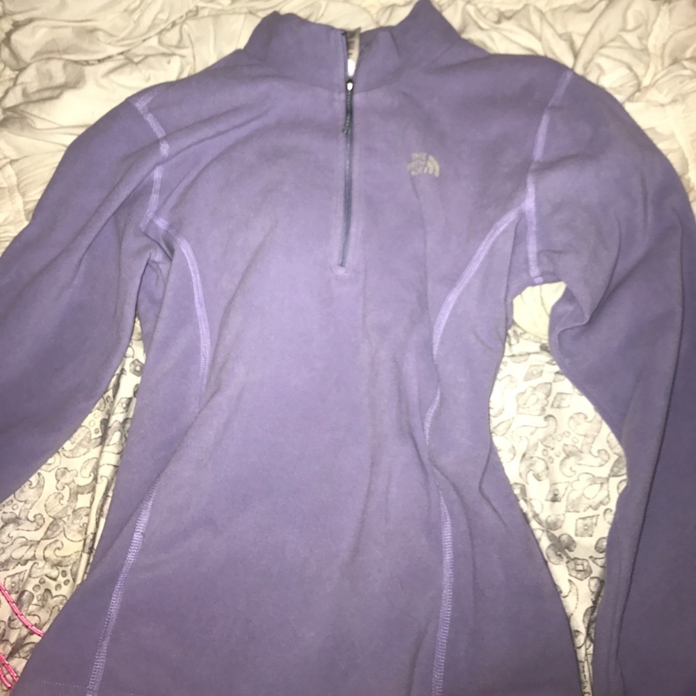Lilac NorthFace quarter zip