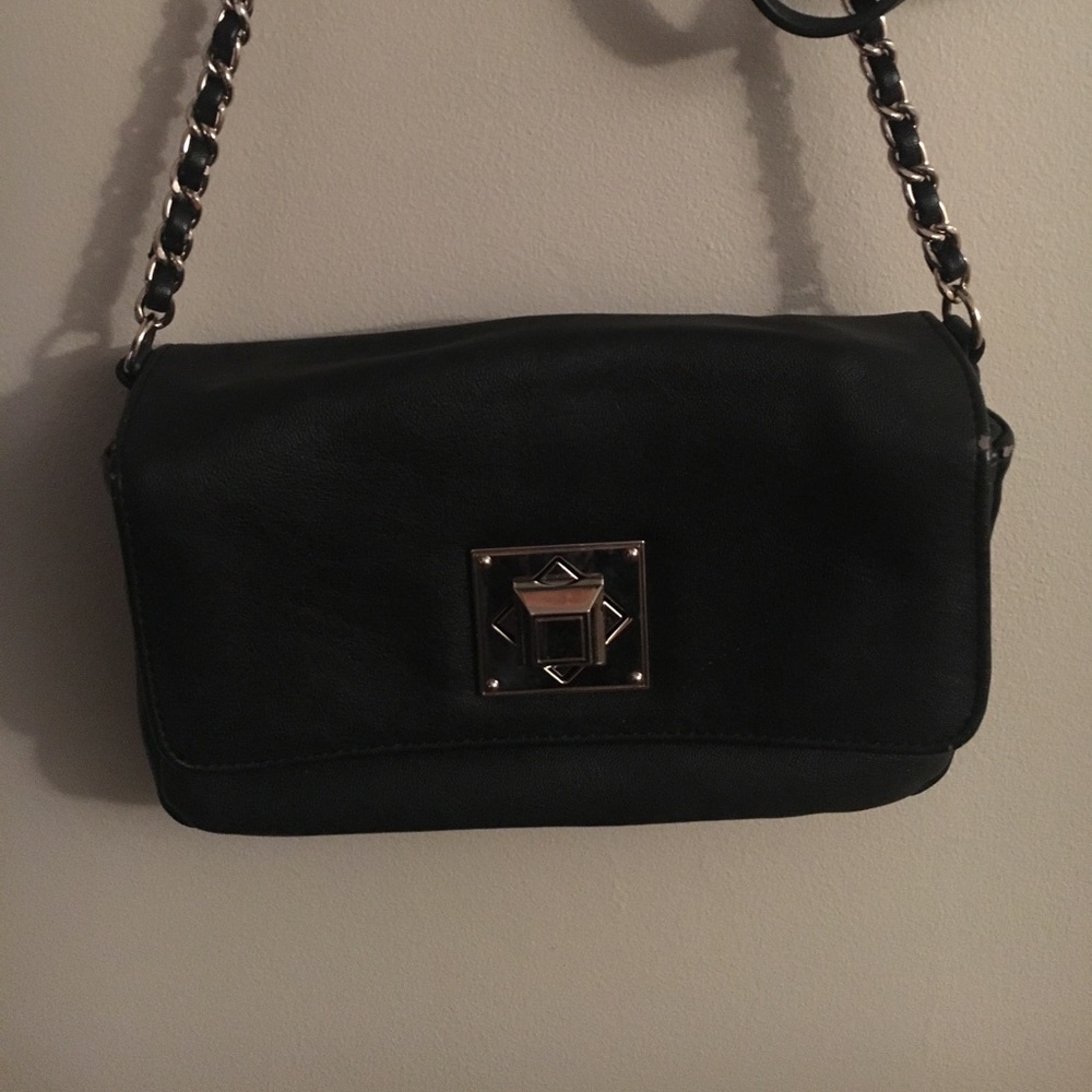 Black and Silver Satchel