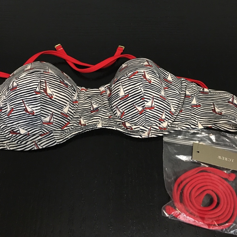 NWT J. Crew Nautical Bathing Suit 32A 32B