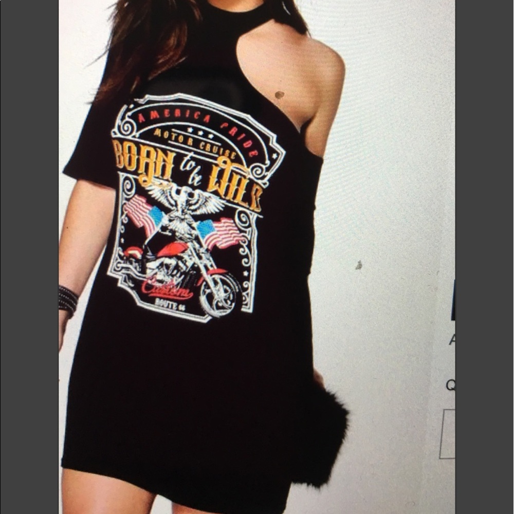 Boohoo plus size T-shirt dress