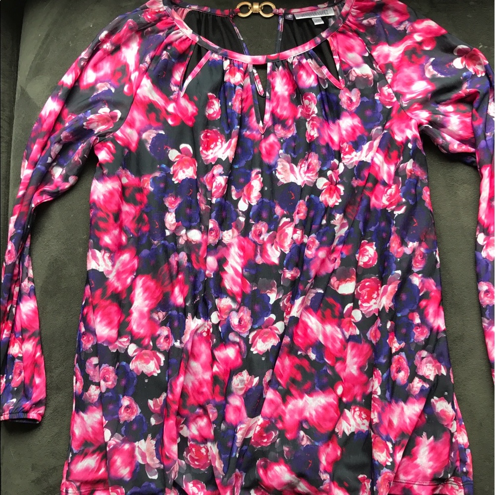 Jennifer Lopez plus size Floral Blouse 0X
