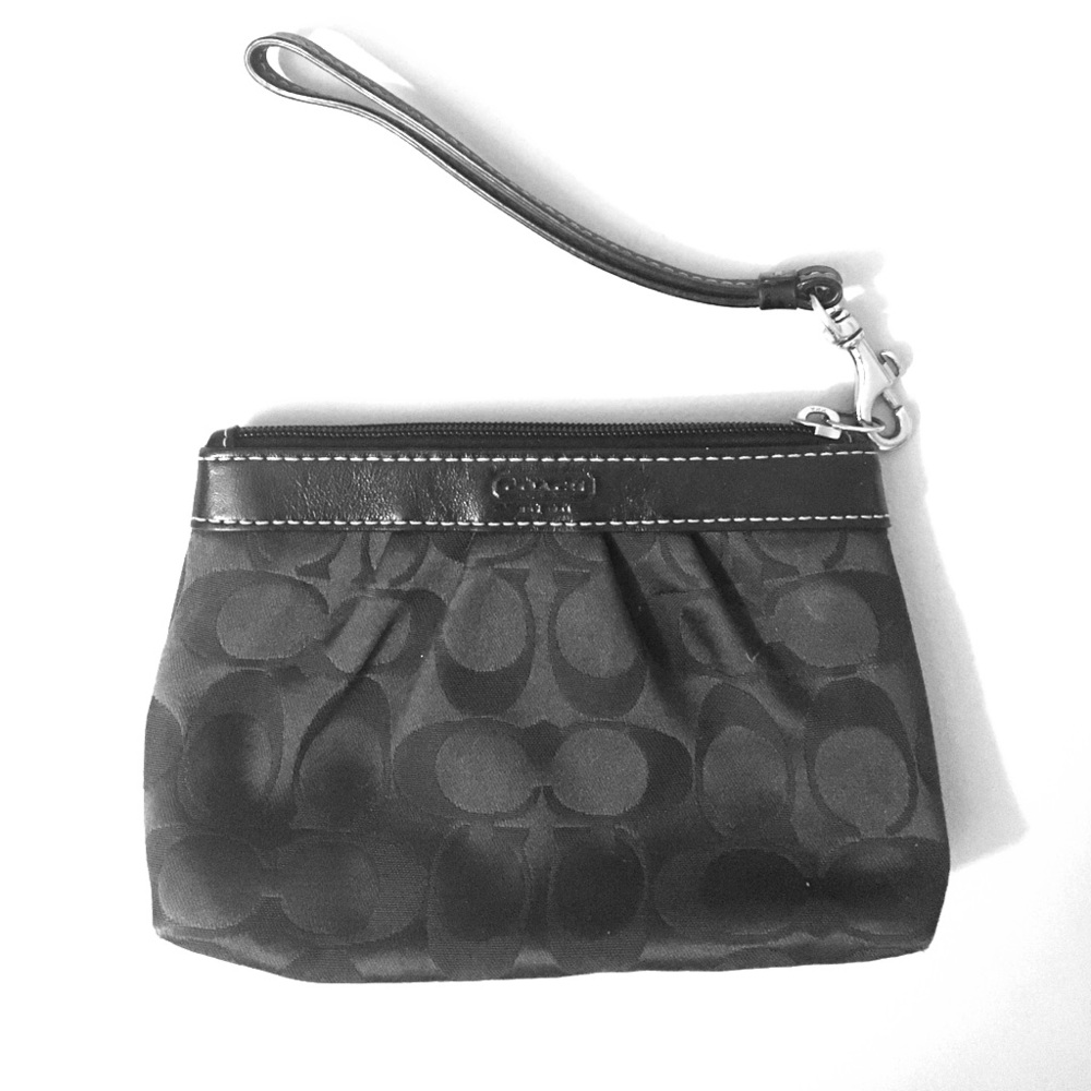 Black Coach Wristlet