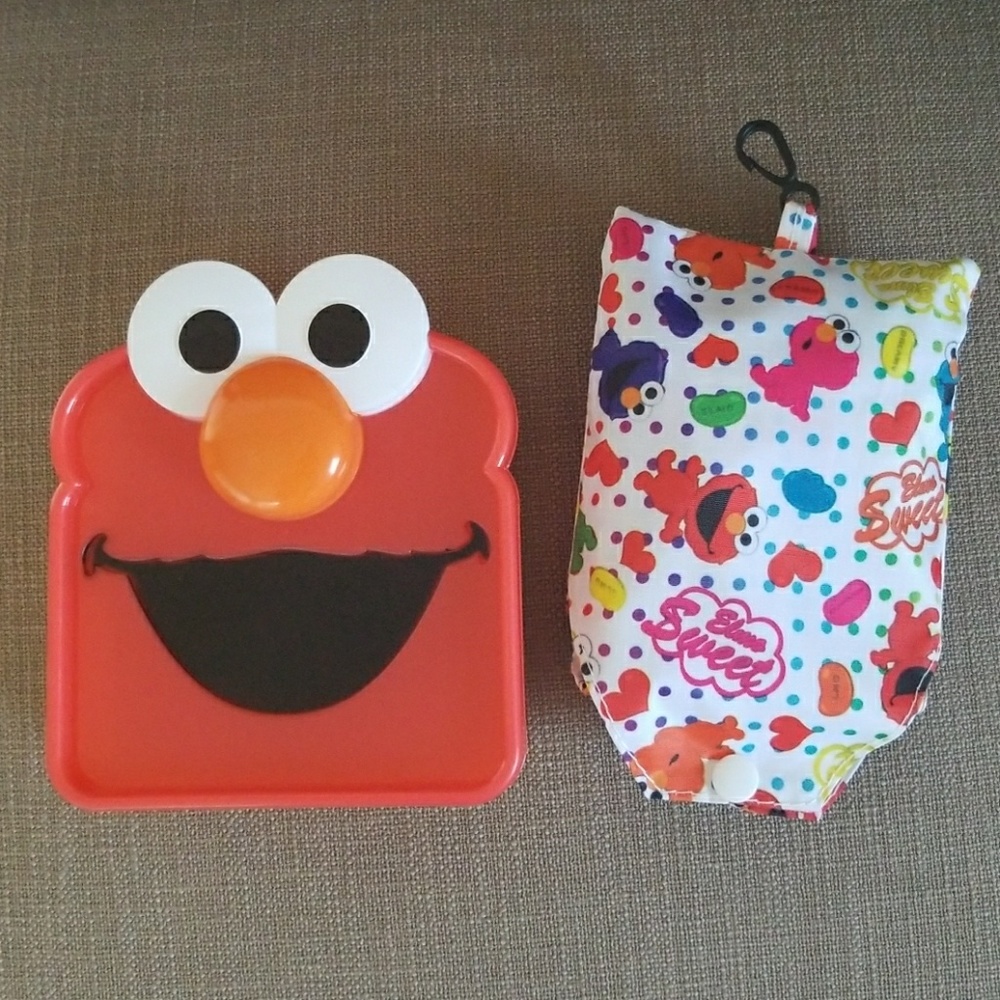 Foldable ELMO Tote Bag & Sandwich Box