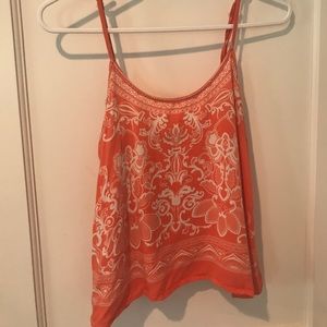 Orange patterned tank top!