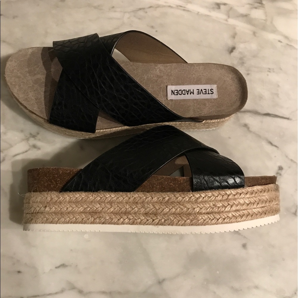 NIB-Steve Madden Espadrille Platform Sandal