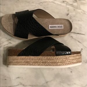NIB-Steve Madden Espadrille Platform Sandal