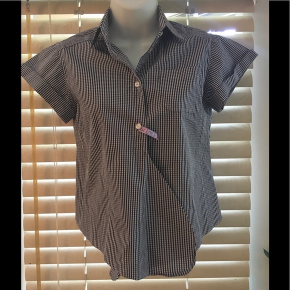 Dolce and Gabbana plaid top, size 38. - Picture 1 of 4