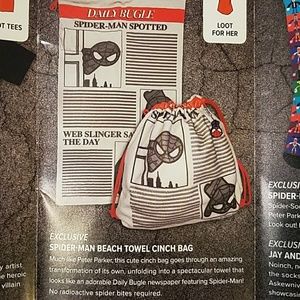 Spider Man Beach Towel Cinch Bag