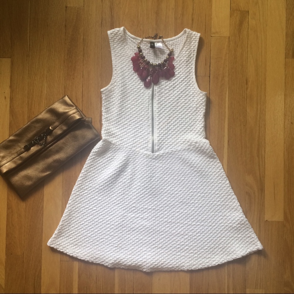 Divided White Summer Dress