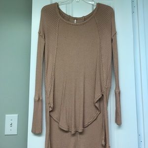 tan free people soft top