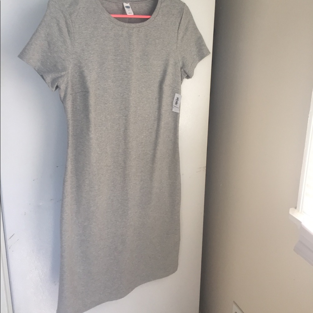 Gray t-shirt dress