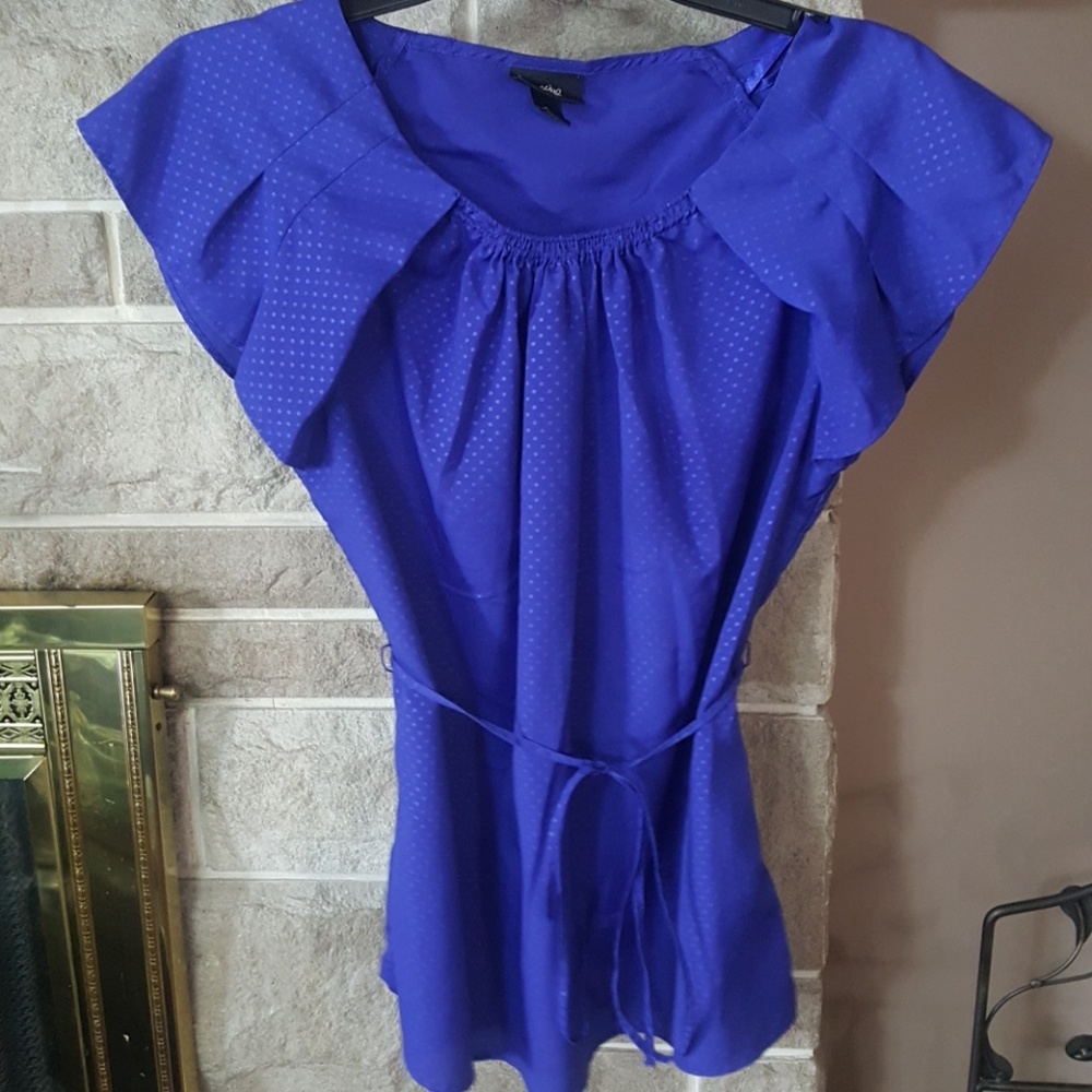 Blue dressy top