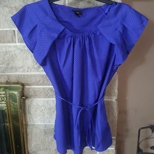 Blue dressy top
