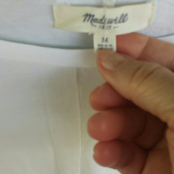 Madewell White Crewneck Tee - Picture 3 of 4