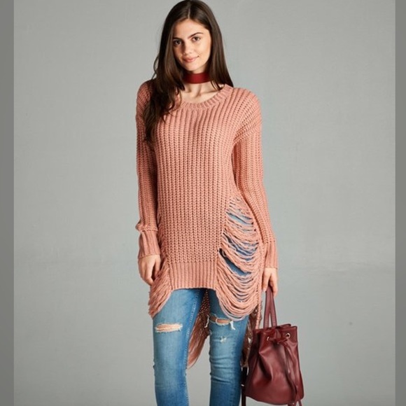 Crystal Dusty Pink Sweater - Picture 2 of 2