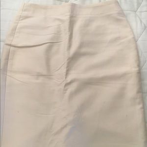 Cream Colored Pencil Skirt J Crew Size 6