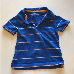 Boys cotton striped polo.