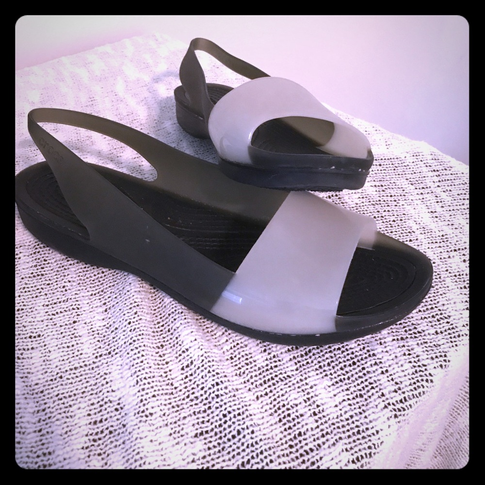 Crocs Color Block Slingback Flat Women's Shoes