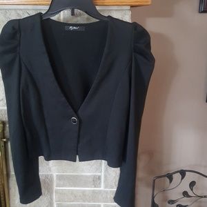 Black Cropped Blazer