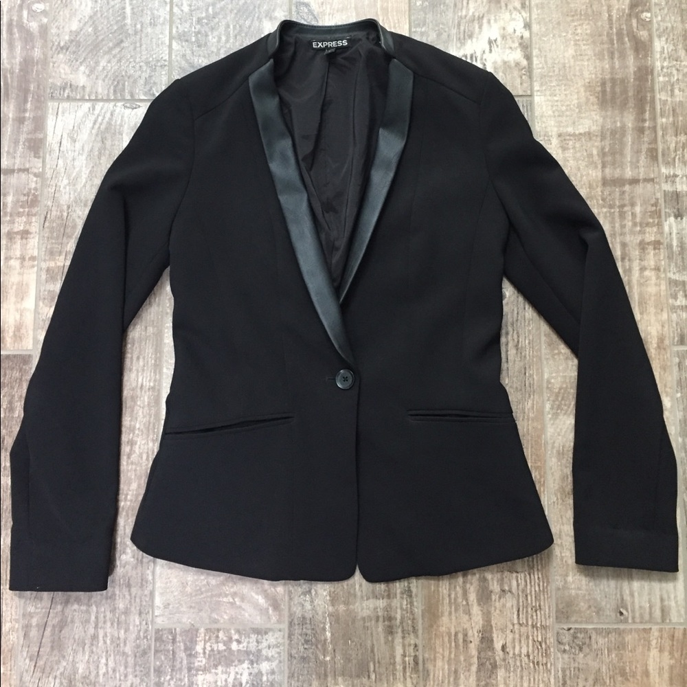 Express Women's Sz 2 Black Blazer