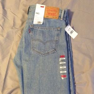 NEW Levi 505 Straight Fit Jeans 33/34