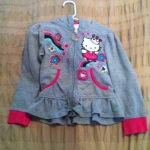 Hello kitty girl's grey jacket size 5