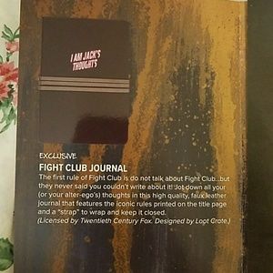 Fight Club Journal + Pin