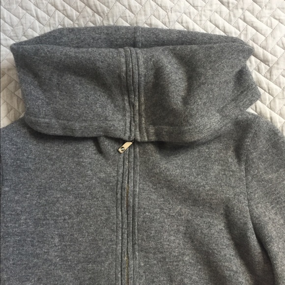 ESCADA Women gray wool zipped cardigan - Picture 2 of 3