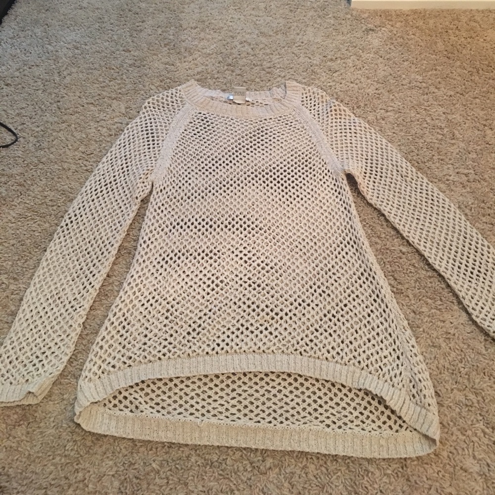 Cream Knitted pull over