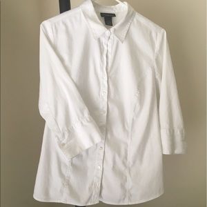 ❌Lane Bryant button down blouse, White, 14/16W