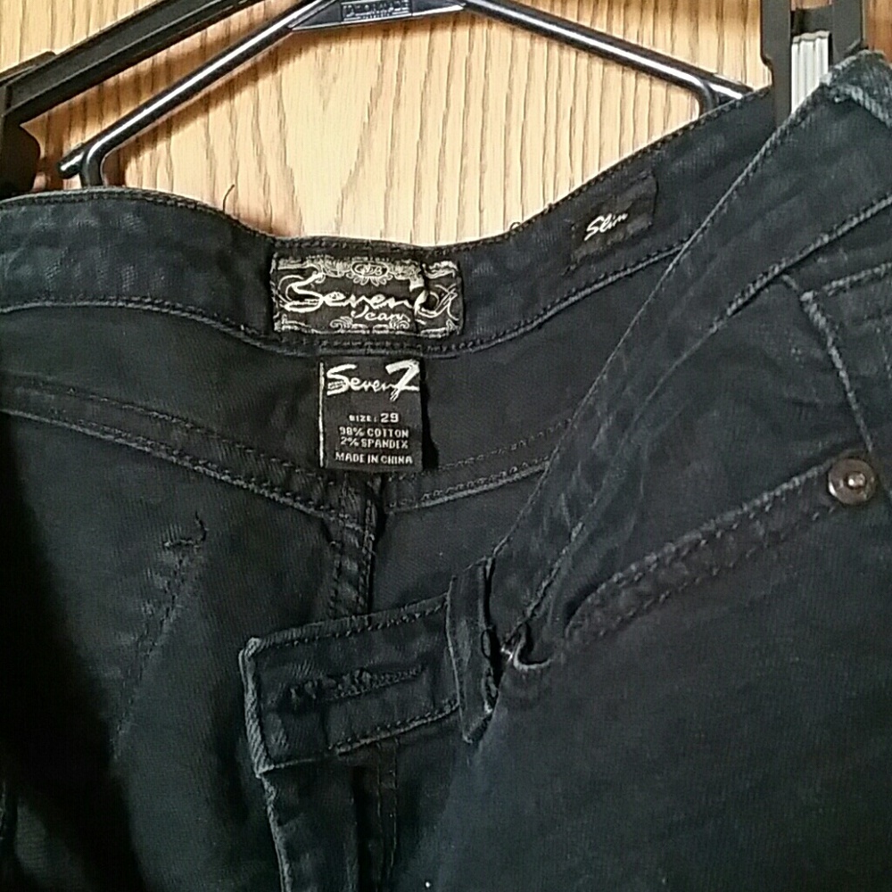 Seven 7 pants washed black