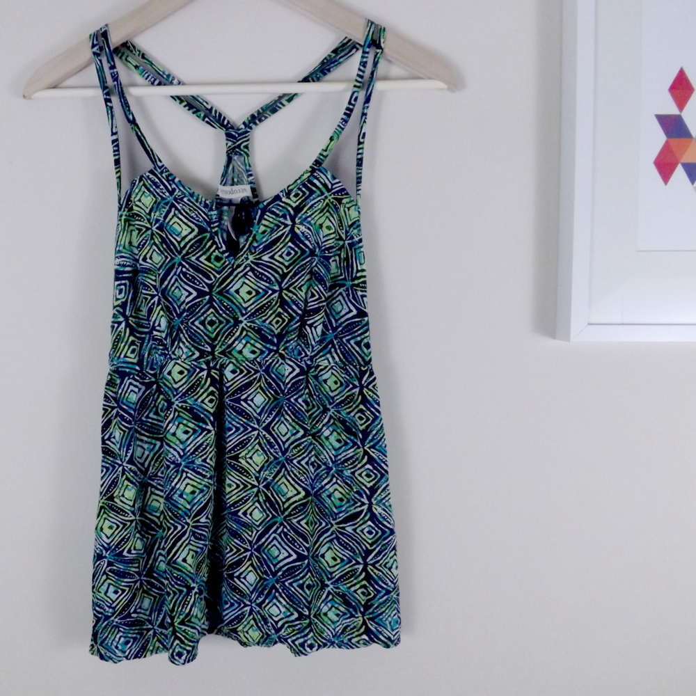 Aeropostale Tribal Print Racerback Tank