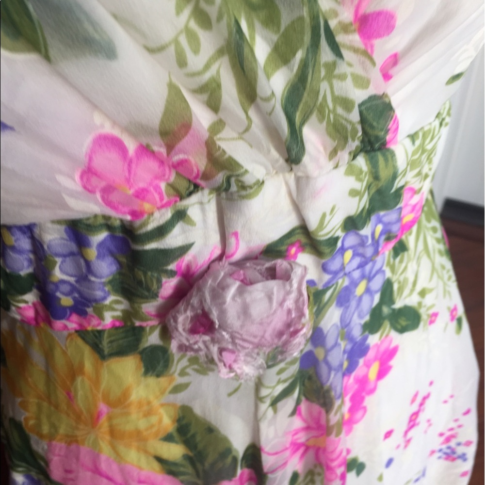 Vintage chiffon maxi dress - Picture 4 of 4