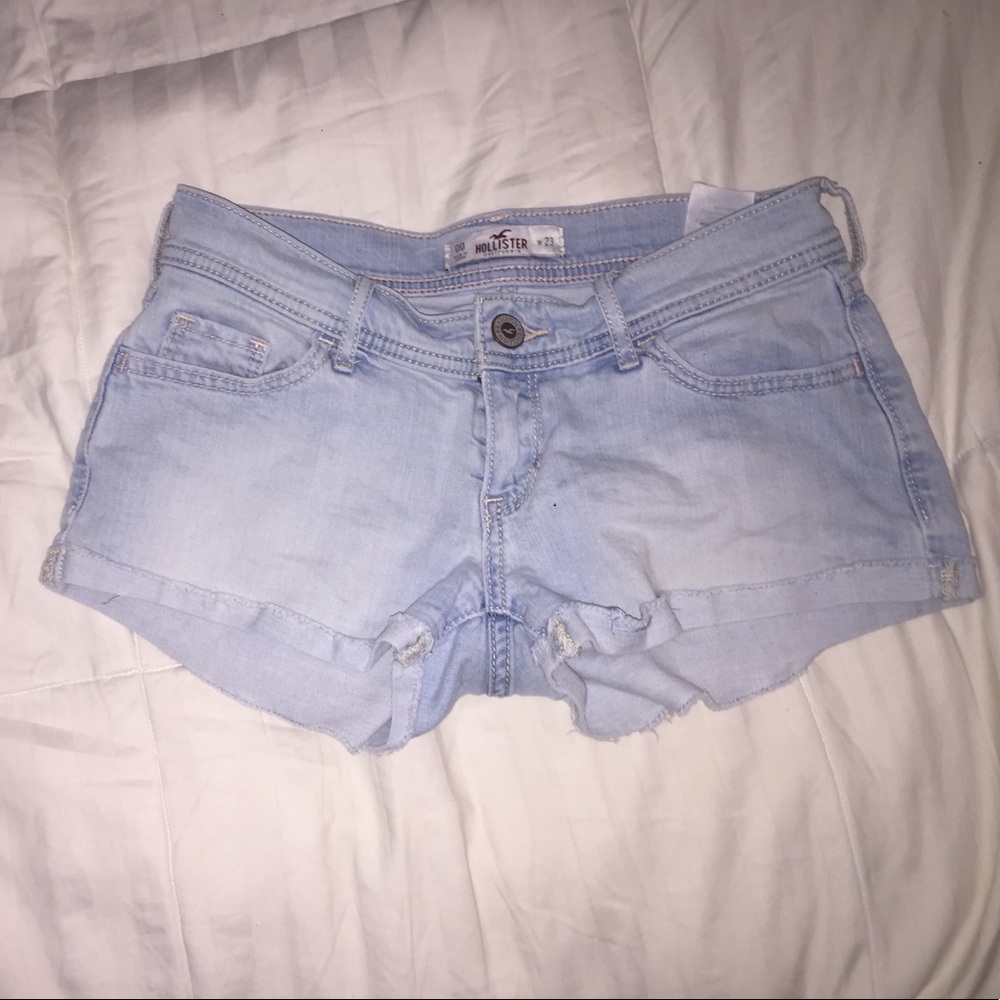 Light wash shorts