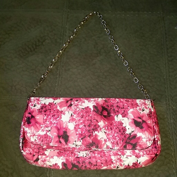 White House Black Market Handbags - NWOT!! GORGEOUS floral shoulder chain bag