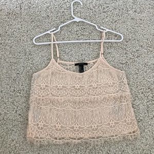 Forever21 lace crop top