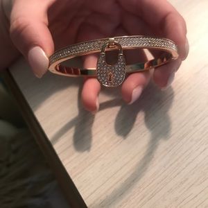 Michael Kors rose gold locket bracelet