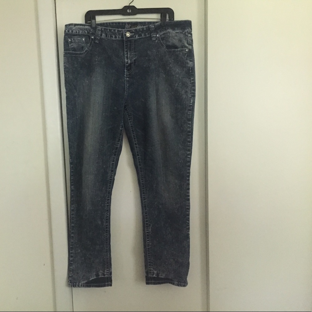 Stone washed jeans size 22.