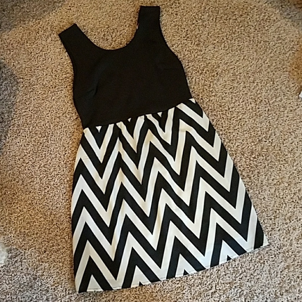 Chevron print dress from StitchFix