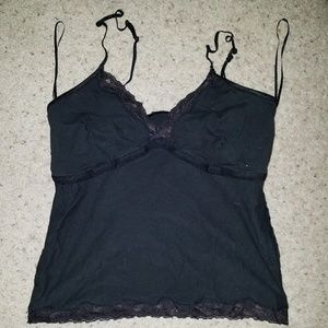 DCC black lace camisole, L.