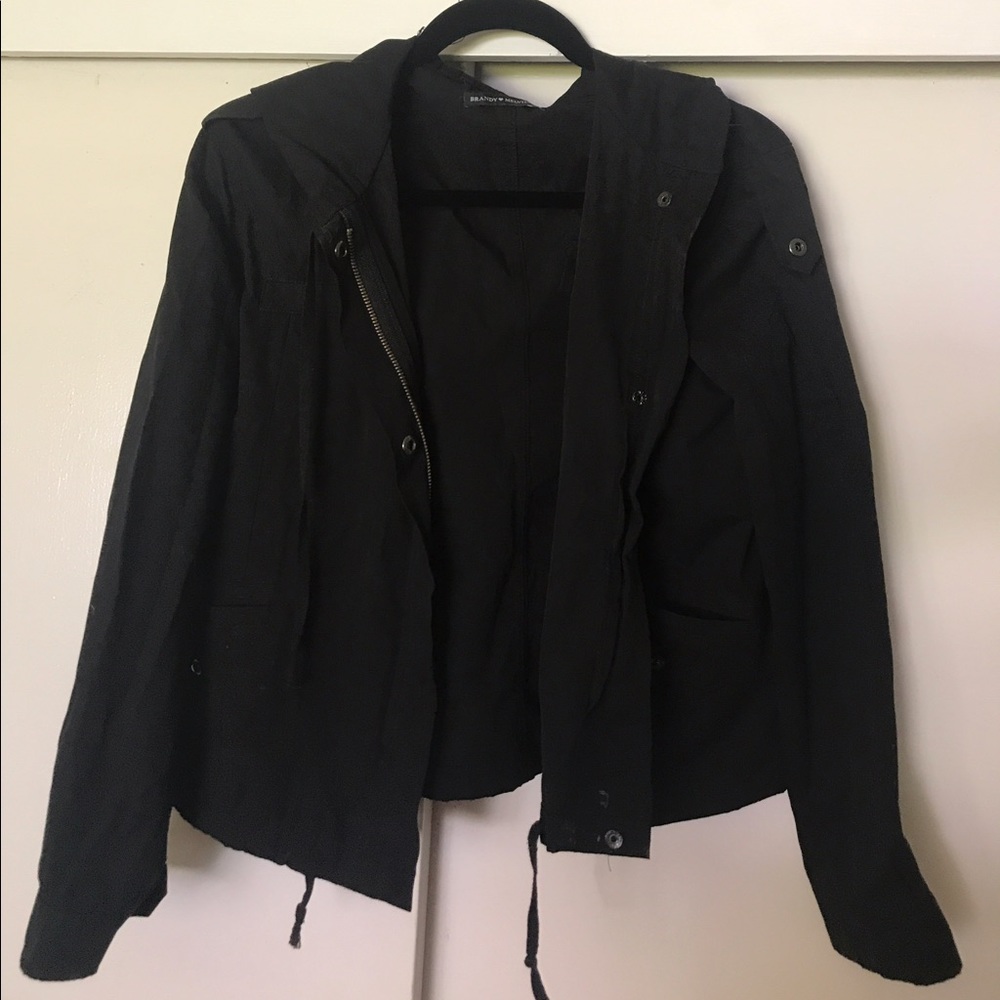 Black Brandy Melville hooded jacket