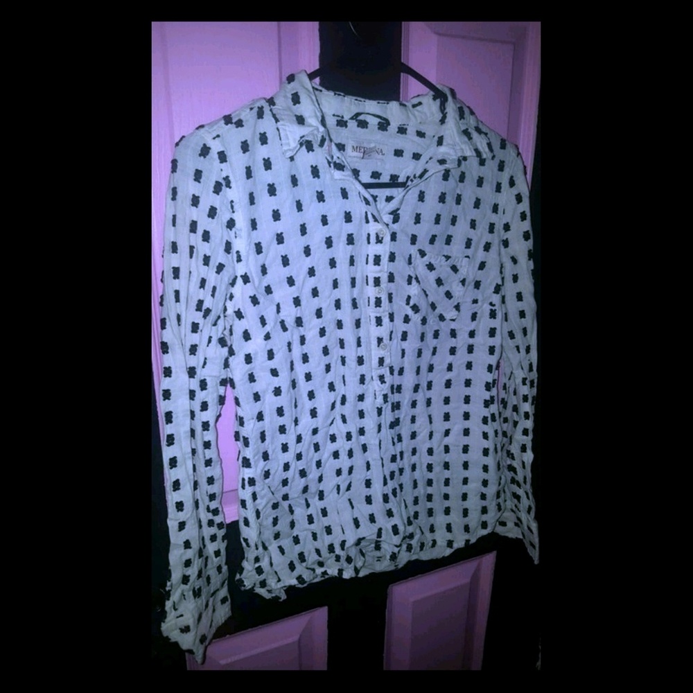 Button up long sleeve top