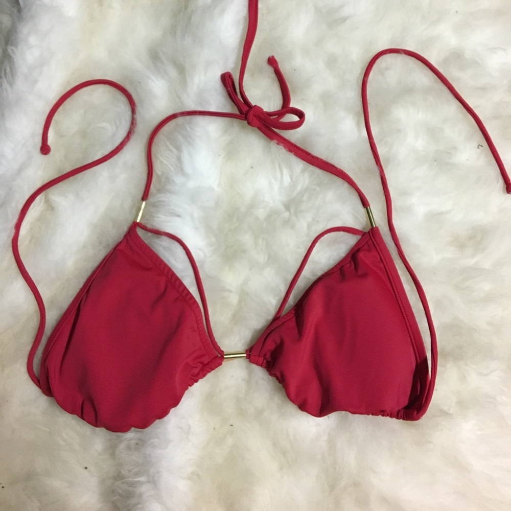 NWOT Strappy Red Bikini Top