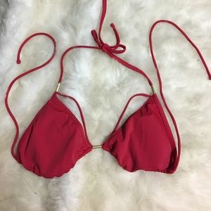NWOT Strappy Red Bikini Top