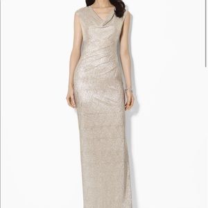Lauren Ralph Lauren Metallic Gown