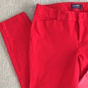 2 Old Navy capri capris, red, pink